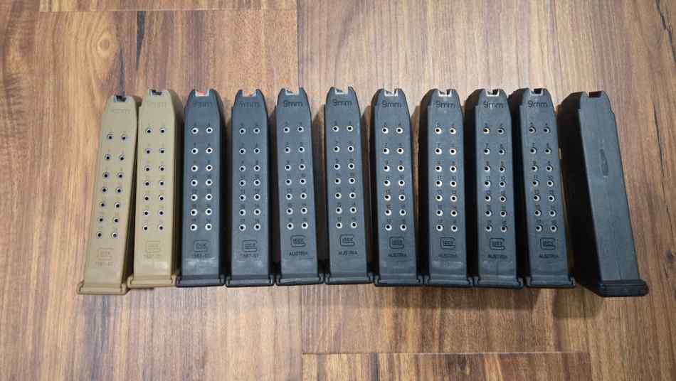 Glock 17rnd 9mm magazines