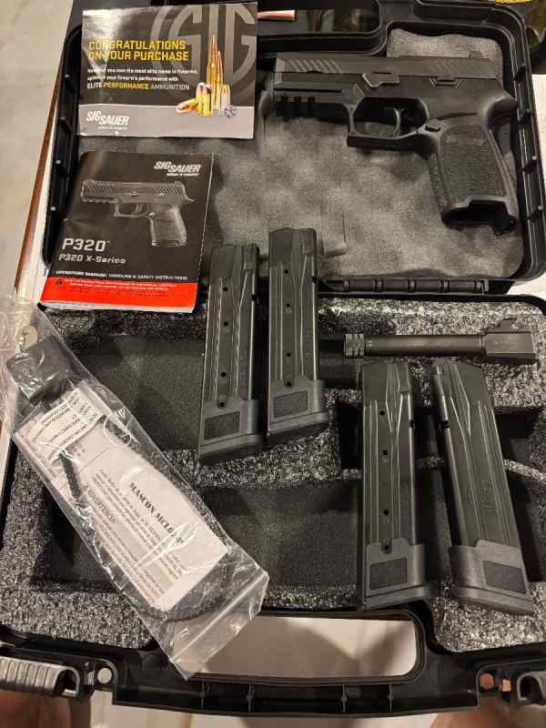 Sig P320 x series with extra threaded barrel